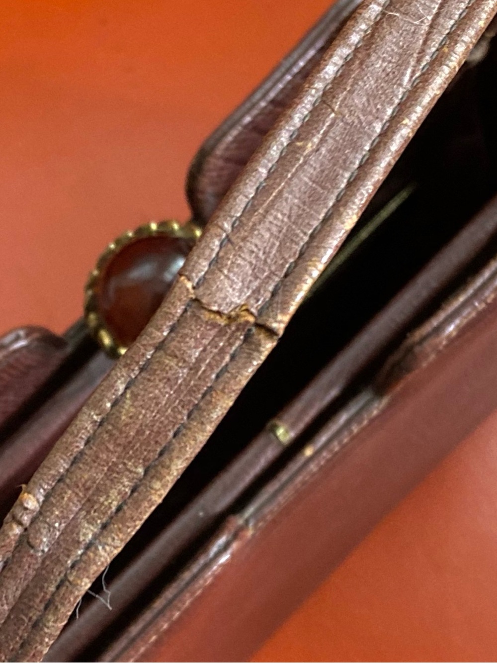Vintage Lizard Croc Top Handle Lady Purse - Picture 7 of 7